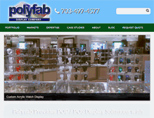 Tablet Screenshot of polyfab-display.com